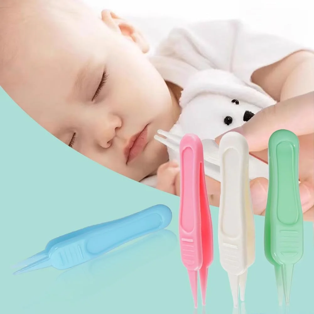 موچین بینی کودک Aeuezxx، 4 عدد موچین بینی و گوش کودک، موچین پاک کننده بینی، گیره پاک کننده بینی با سر گرد، موچین پلاستیکی، برای تمیز کردن حفره بینی موچین بینی کودک Aeuezxx، 4 عدد موچین بینی و گوش کودک، موچین پاک کننده بینی، گیره پاک کننده بینی با سر گرد، موچین پلاستیکی، برای تمیز کردن حفره بینی