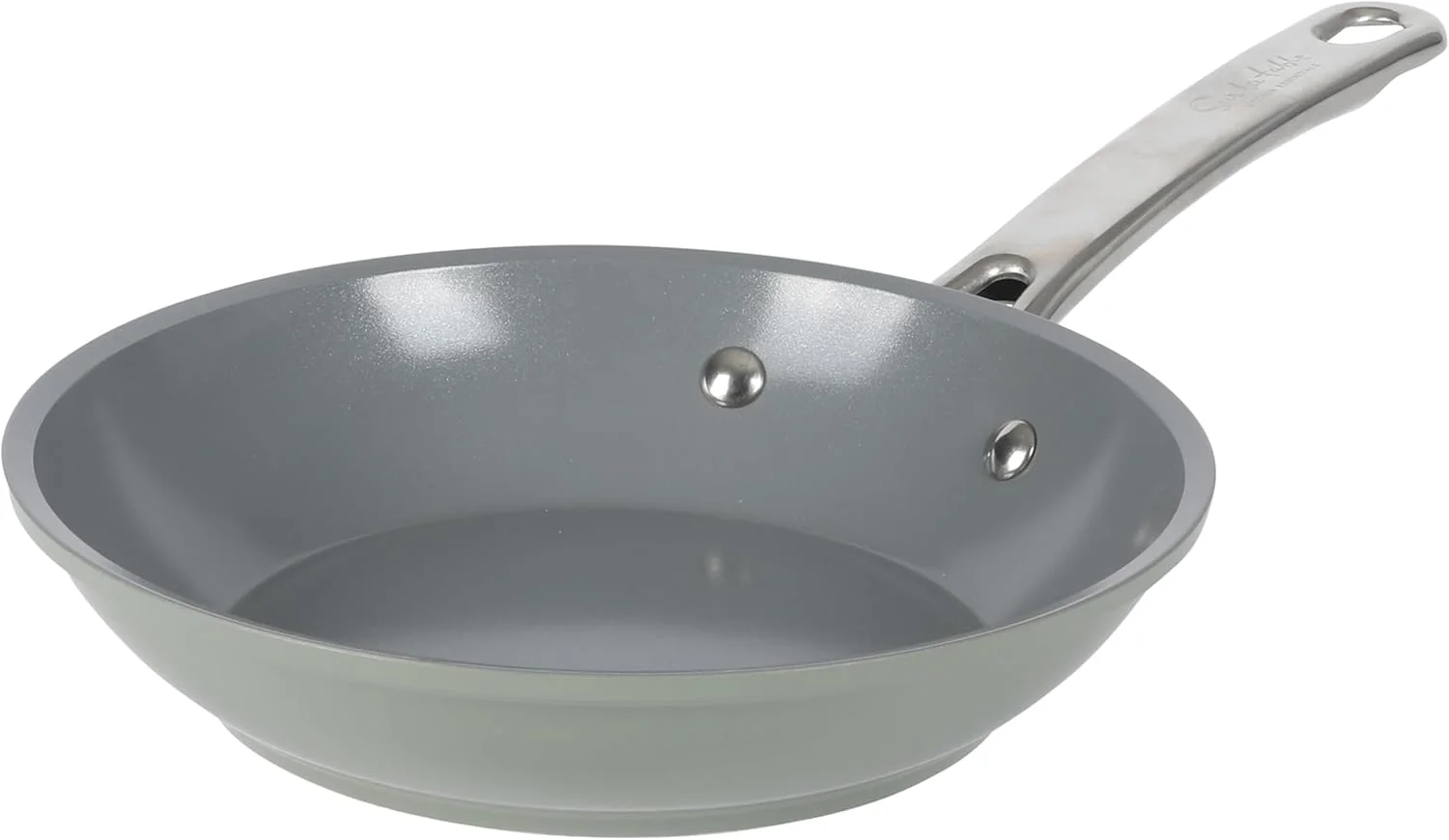 تابه سرخ کردنی 20 سانتی متری سور لا تابل، فاقد PFA، سرامیک تیتانیوم نچسب، ظروف آلومینیومی فورج شده - سبز - سازگار با اجاق های القایی