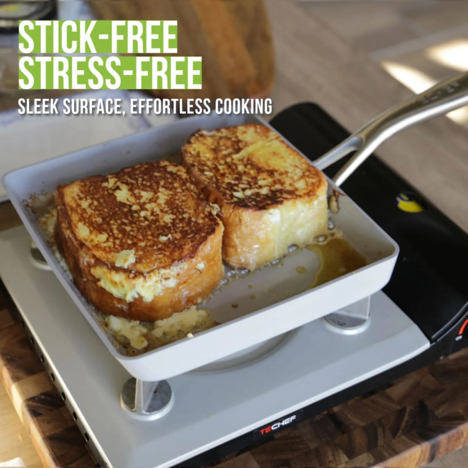 تابه املت ژاپنی تاماگویاکی سرامیکی نچسب تفلون TECHEF - تابه/ماهیتابه تخم مرغ، (بدون PTFE، PFAS و PFOA)، مناسب برای اجاق های القایی، ساخت کره تابه املت ژاپنی تاماگویاکی سرامیکی نچسب تفلون TECHEF - تابه/ماهیتابه تخم مرغ، (بدون PTFE، PFAS و PFOA)، مناسب برای اجاق های القایی، ساخت کره