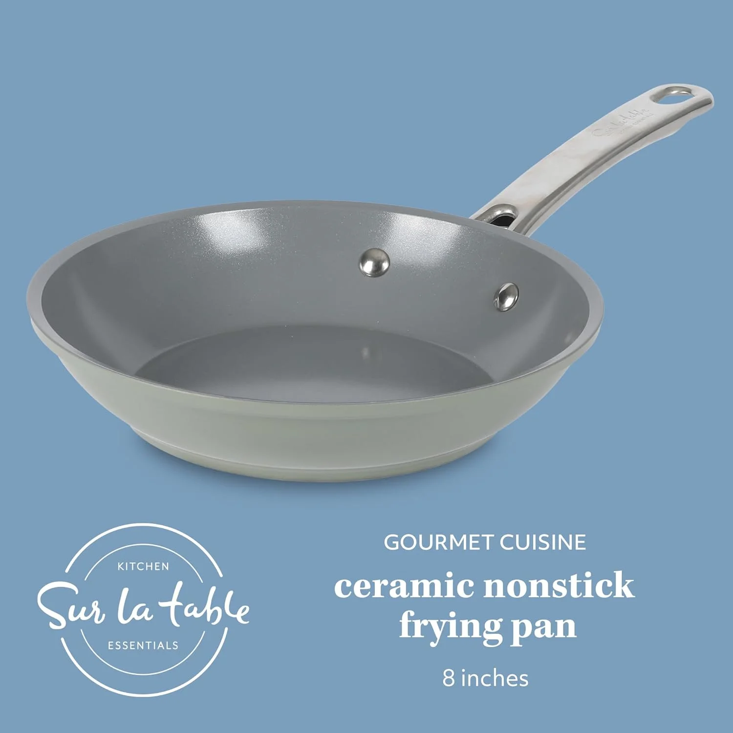 تابه سرخ کردنی 20 سانتی متری سور لا تابل، فاقد PFA، سرامیک تیتانیوم نچسب، ظروف آلومینیومی فورج شده - سبز - سازگار با اجاق های القایی تابه سرخ کردنی 20 سانتی متری سور لا تابل، فاقد PFA، سرامیک تیتانیوم نچسب، ظروف آلومینیومی فورج شده - سبز - سازگار با اجاق های القایی