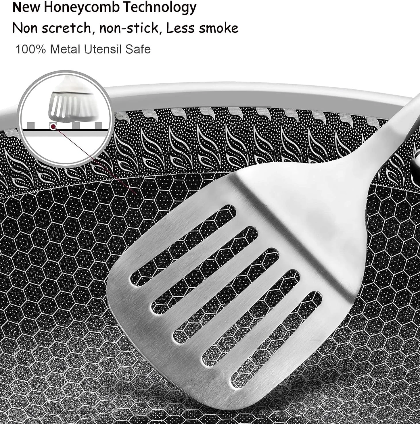 تابه استیل ضد زنگ SYXUMLKLS با درب 28 سانتیمتری، تابه وک با تکنولوژی ترکیبی، تابه سرخکن نچسب، تابه گریل، بدون PFOA (قابل شستشو در ماشین ظرفشویی/قابل استفاده در اجاق گاز القایی/گازی/برقی) تابه استیل ضد زنگ SYXUMLKLS با درب 28 سانتیمتری، تابه وک با تکنولوژی ترکیبی، تابه سرخکن نچسب، تابه گریل، بدون PFOA (قابل شستشو در ماشین ظرفشویی/قابل استفاده در اجاق گاز القایی/گازی/برقی)