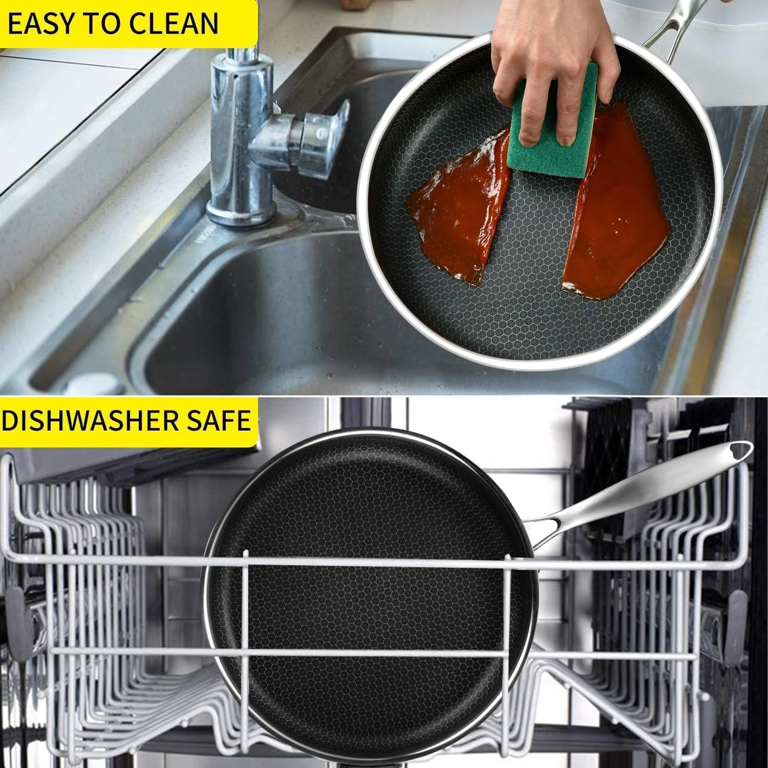 تابه استیل ضد زنگ با درب، 28 سانتی متر، تابه وک با فناوری ترکیبی، تابه سرخ کردنی نچسب، تابه گریل، فاقد PFOA (قابل شستشو در ماشین ظرفشویی/اجاق القایی/اجاق گاز/اجاق برقی) تابه استیل ضد زنگ با درب، 28 سانتی متر، تابه وک با فناوری ترکیبی، تابه سرخ کردنی نچسب، تابه گریل، فاقد PFOA (قابل شستشو در ماشین ظرفشویی/اجاق القایی/اجاق گاز/اجاق برقی)