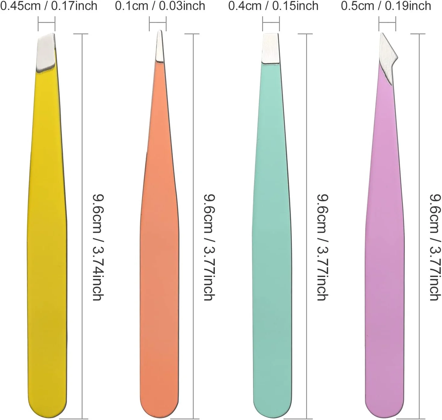 LUCKNIGHT Precision Tweezers, 4Pcs Industrial Tweezers, Stainless Steel Pointed Tweezers for Craft, Electronics, Soldering, Medical and Experimental Work, Jewelry-Making LUCKNIGHT Precision Tweezers, 4Pcs Industrial Tweezers, Stainless Steel Pointed Tweezers for Craft, Electronics, Soldering, Medical and Experimental Work, Jewelry-Making