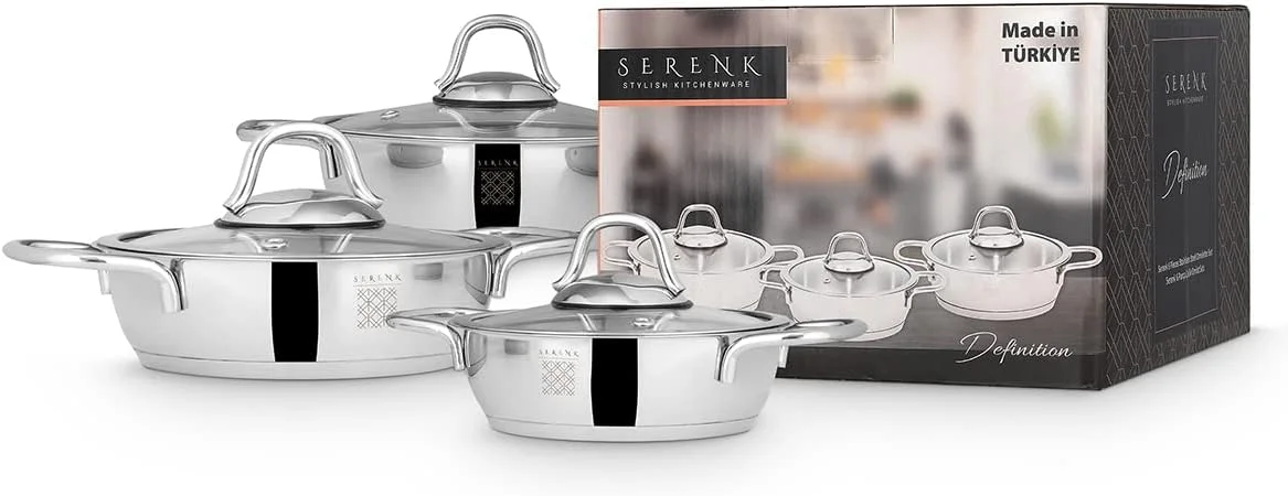 ست تابه تخم مرغ 6 پارچه سرنک، تابه استیل ضد زنگ 5، 6 و 7 اینچی با درب، تابه پخت املت حرفه ای، کپسول کف، قابل شستشو در ماشین ظرفشویی، ظروف پخت و پز القایی ست تابه تخم مرغ 6 پارچه سرنک، تابه استیل ضد زنگ 5، 6 و 7 اینچی با درب، تابه پخت املت حرفه ای، کپسول کف، قابل شستشو در ماشین ظرفشویی، ظروف پخت و پز القایی