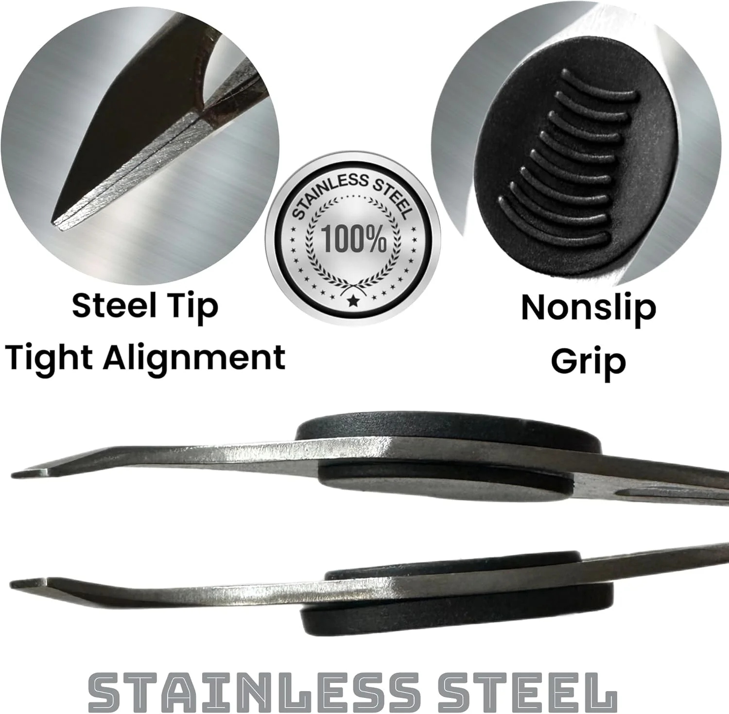 موچین ابرو نوک کج استیل ضد زنگ ضد لغزش با دسته نرم و راحت آلازکو - مناسب برای برداشتن موهای صورت و ابروهای زیرپوستی - مناسب خانم ها و آقایان (2 عدد) موچین ابرو نوک کج استیل ضد زنگ ضد لغزش با دسته نرم و راحت آلازکو - مناسب برای برداشتن موهای صورت و ابروهای زیرپوستی - مناسب خانم ها و آقایان (2 عدد)