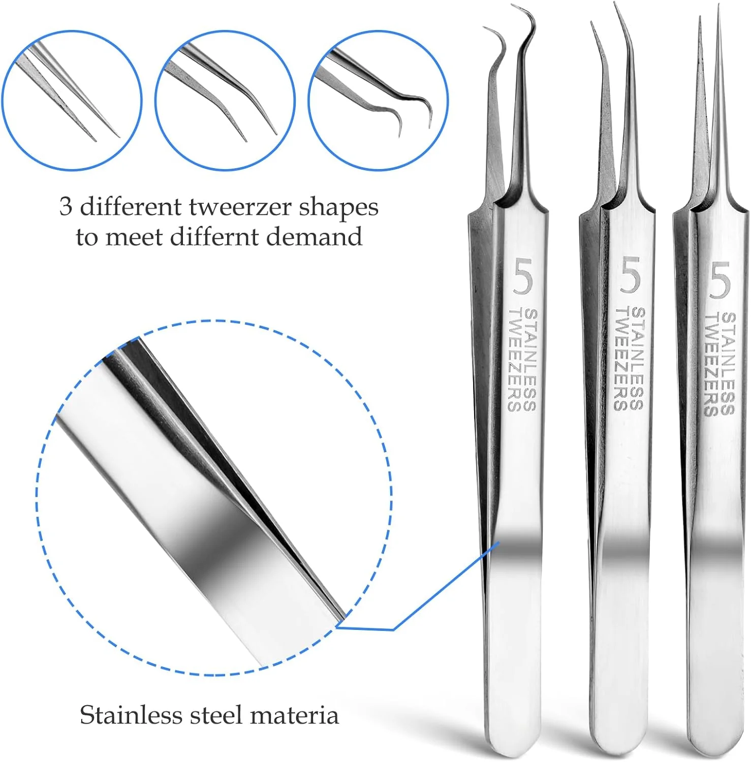 ست موچین ۳ عددی ابیلو برای از بین بردن جوش سرسیاه و ۱ عدد موچین موهای زیرپوستی، موچین های دقیق برای جوش های سرسیاه و سرسفید، موچین نوک خمیده مژه برای اکستنشن مژه ست موچین ۳ عددی ابیلو برای از بین بردن جوش سرسیاه و ۱ عدد موچین موهای زیرپوستی، موچین های دقیق برای جوش های سرسیاه و سرسفید، موچین نوک خمیده مژه برای اکستنشن مژه