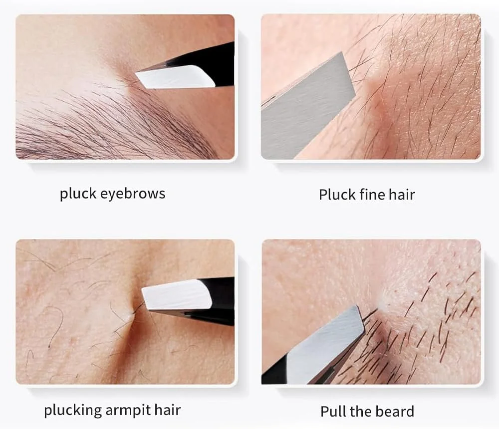 موچین اریب Majestik+ - موچین نوک اریب استیل ضد زنگ حرفه ای - بهترین موچین ابرو دقیق برای روتین زیبایی روزانه شما! مشکی موچین اریب Majestik+ - موچین نوک اریب استیل ضد زنگ حرفه ای - بهترین موچین ابرو دقیق برای روتین زیبایی روزانه شما! مشکی
