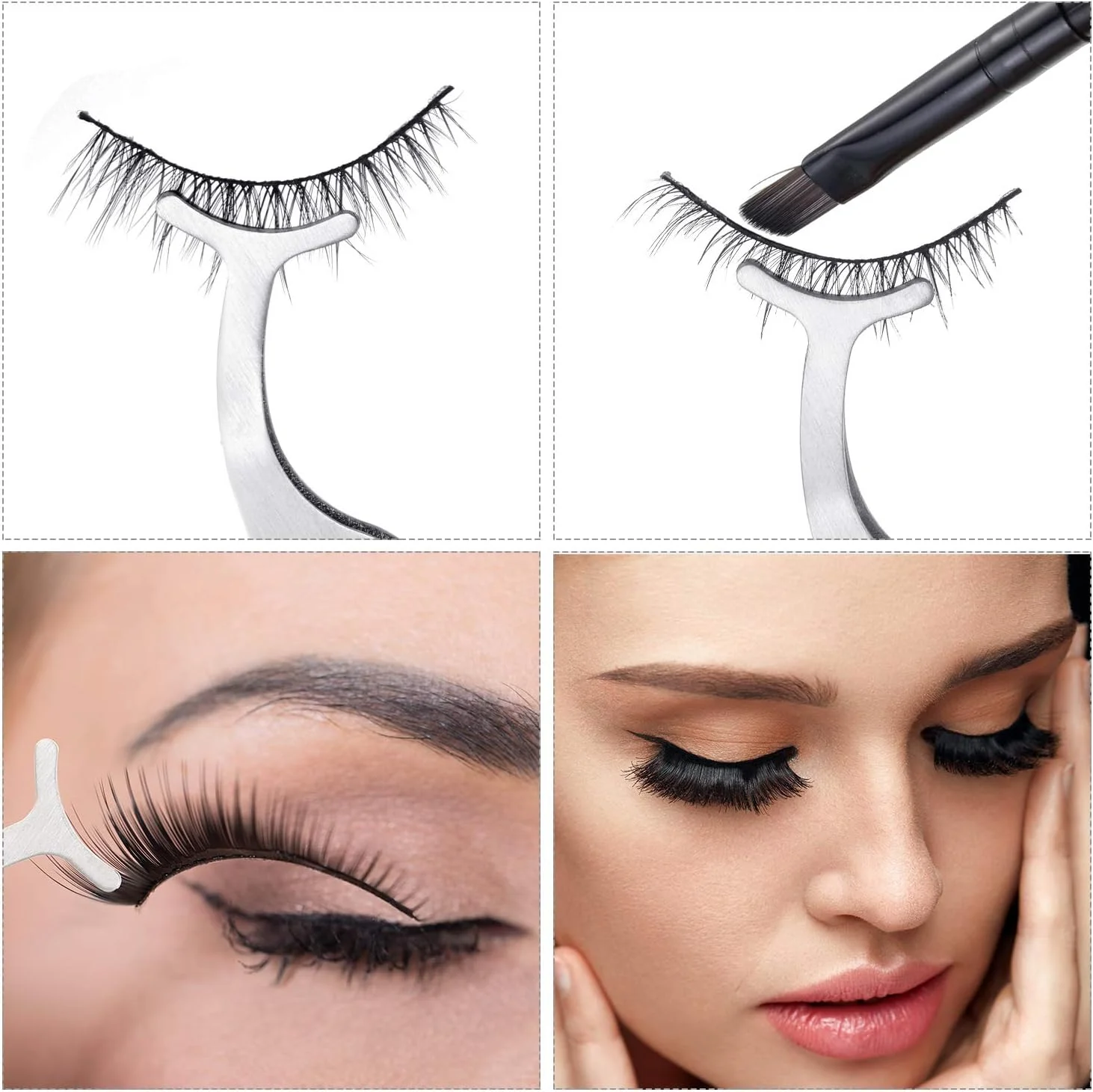 ست 24 عددی ابزار نصب مژه مصنوعی، موچین استیل اکستنشن مژه، گیره جدا کننده مژه، انبرک کمکی مژه برای آرایش بانوان و دختران (رنگ نقره ای) ست 24 عددی ابزار نصب مژه مصنوعی، موچین استیل اکستنشن مژه، گیره جدا کننده مژه، انبرک کمکی مژه برای آرایش بانوان و دختران (رنگ نقره ای)