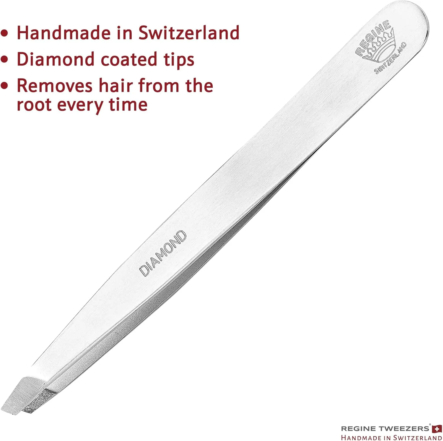 موچین نوک الماس اصل - موچین نوک الماس اصل Regine Switzerland، فولاد ضد زنگ درجه جراحی دست ساز 100%، موچین حرفه ای و دقیق برای برداشتن موهای ابرو و صورت - بهترین موچین دنیا موچین نوک الماس اصل - موچین نوک الماس اصل Regine Switzerland، فولاد ضد زنگ درجه جراحی دست ساز 100%، موچین حرفه ای و دقیق برای برداشتن موهای ابرو و صورت - بهترین موچین دنیا