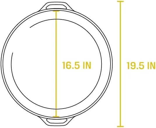 تابه چدنی لاج سایز 17 اینچ مدل L17SK3، مشکی تابه چدنی لاج سایز 17 اینچ مدل L17SK3، مشکی