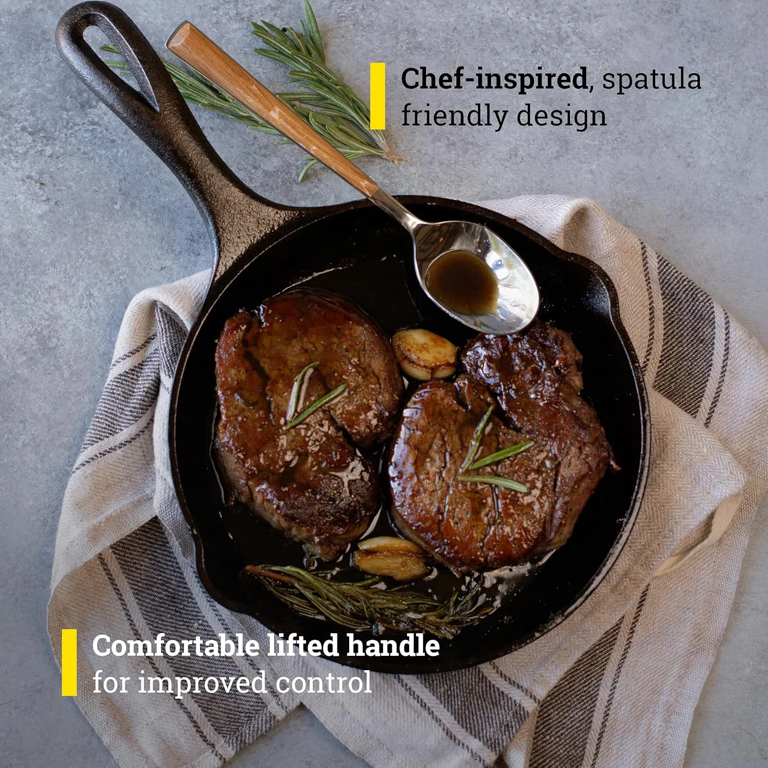 تابه چدنی 8 اینچی مجموعه سرآشپز لاج تابه چدنی 8 اینچی مجموعه سرآشپز لاج