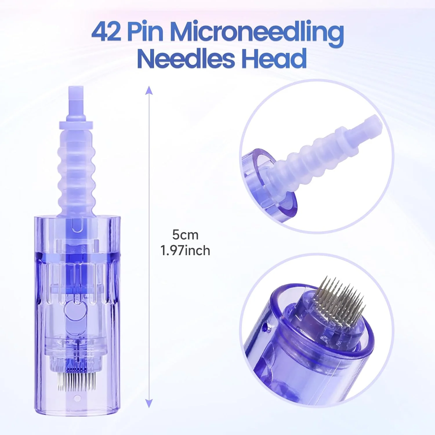 کارتریج های سوزنی میکرونیدلینگ یوفولی با 42 سوزن، کارتریج جایگزین میکرونیدلینگ بسته بندی شده به صورت جداگانه برای قلم درما برقی، 10 عدد کارتریج های سوزنی میکرونیدلینگ یوفولی با 42 سوزن، کارتریج جایگزین میکرونیدلینگ بسته بندی شده به صورت جداگانه برای قلم درما برقی، 10 عدد