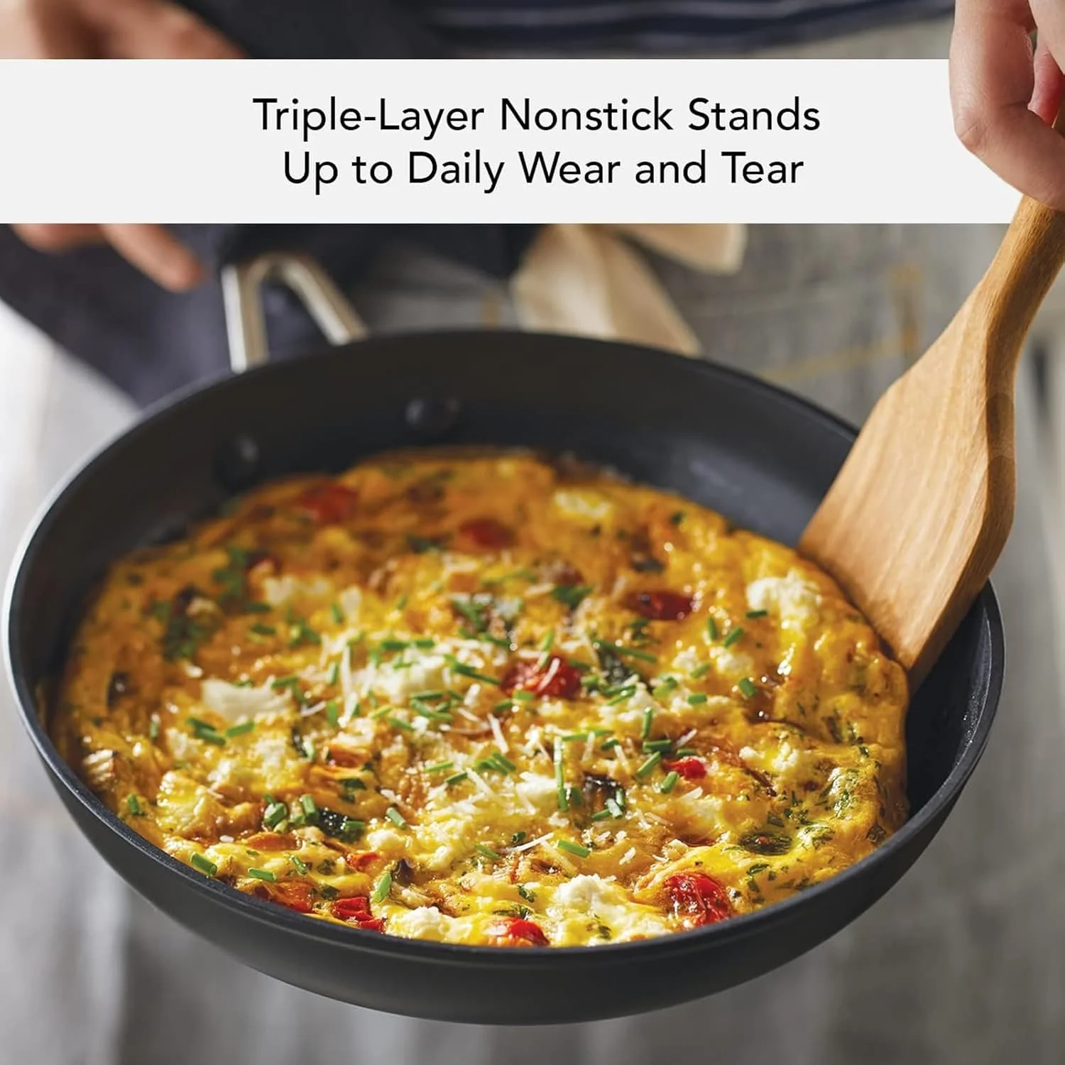 ست تابه نچسب القایی آنودایز سخت KitchenAid، 3 تکه - مشکی مات ست تابه نچسب القایی آنودایز سخت KitchenAid، 3 تکه - مشکی مات