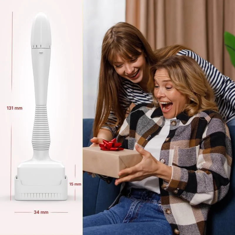 میکرونیدلینگ درما استمپ تیتانیومی قابل تنظیم 140 سوزنه Stolenband® - درما میکرونیدل استمپ برای صورت، مو، ریش و پوست سر - جایگزین درمارولر برای مراقبت از پوست - درما استمپ برای استفاده خانگی (مو و ریش) میکرونیدلینگ درما استمپ تیتانیومی قابل تنظیم 140 سوزنه Stolenband® - درما میکرونیدل استمپ برای صورت، مو، ریش و پوست سر - جایگزین درمارولر برای مراقبت از پوست - درما استمپ برای استفاده خانگی (مو و ریش)