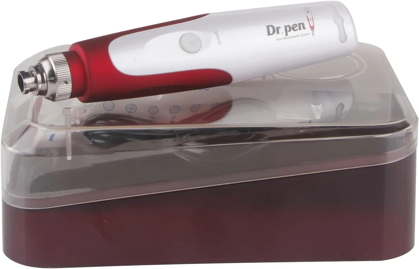 دستگاه میکرونیدلینگ حرفه ای سیم دار درماپن، لایه بردار، کوچک کننده منافذ، مزوتراپی، سیستم درما تراپی اتوماتیک