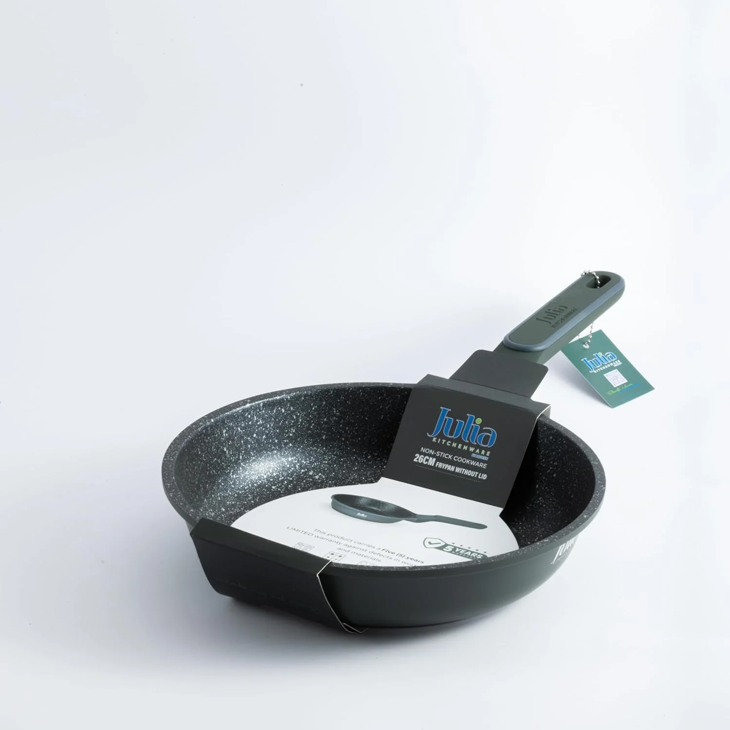 تابه جولیا الیت-پرو بدون درب 26 سانتی متری گرانیتی سبز نچسب، تابه پخت و پز فورج شده با دسته نرم، تابه بادوام و سبک برای استفاده روزانه روی همه اجاق گازها تابه جولیا الیت-پرو بدون درب 26 سانتی متری گرانیتی سبز نچسب، تابه پخت و پز فورج شده با دسته نرم، تابه بادوام و سبک برای استفاده روزانه روی همه اجاق گازها