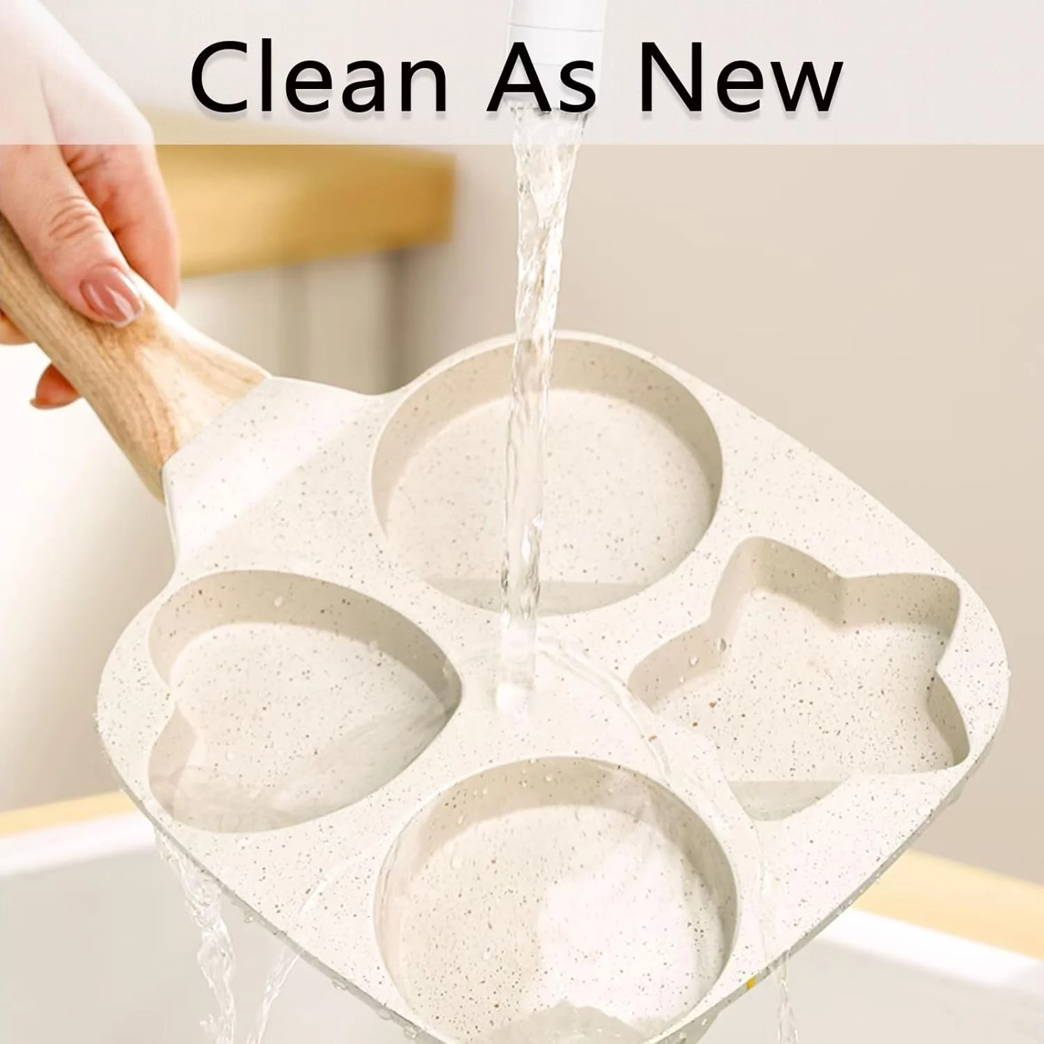 تابه نچسب جاست آپ، تابه تخم مرغ 4 خانه، تابه گریل نچسب تقسیم شده، تابه تخم مرغ گرانیتی سالم 7.5 اینچی با دسته ضد سوزش، تابه صبحانه برای تخم مرغ، پنکیک، بیکن (سفید) تابه نچسب جاست آپ، تابه تخم مرغ 4 خانه، تابه گریل نچسب تقسیم شده، تابه تخم مرغ گرانیتی سالم 7.5 اینچی با دسته ضد سوزش، تابه صبحانه برای تخم مرغ، پنکیک، بیکن (سفید)