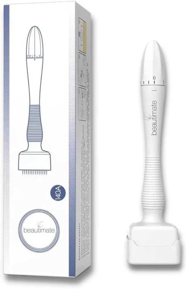 قلم درما استمپ قابل تنظیم SEAHELTON 0mm - 3mm، دارای 100 سوزن میکرو تیتانیومی A | قلم میکرونیدلینگ حرفه ای شگفت انگیز برای ترمیم پوست، صورت، رشد مو و ریش | استفاده آسان | ایمن و موثر