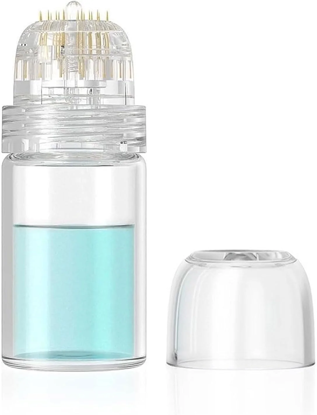 غلتک میکرونیدلینگ SCJJZ با اپلیکاتور سرم، 20 سوزن میکرو، بطری اپلیکاتور مراقبت از پوست ضد پیری، قابل استفاده مجدد 0.25 میلی متر