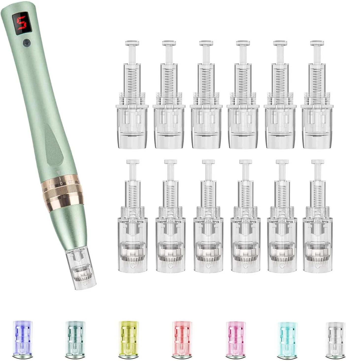 دستگاه حرفه ای درماپن PIPM مدل B024 برای میکرونیدلینگ درماپن به همراه 12 عدد سوزن