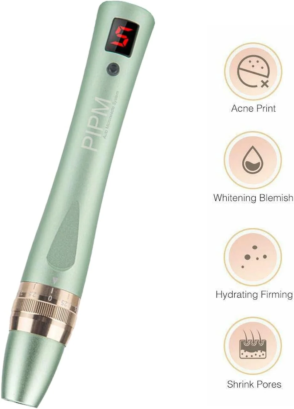 دستگاه حرفه ای درماپن PIPM مدل B024 برای میکرونیدلینگ درماپن به همراه 12 عدد سوزن دستگاه حرفه ای درماپن PIPM مدل B024 برای میکرونیدلینگ درماپن به همراه 12 عدد سوزن