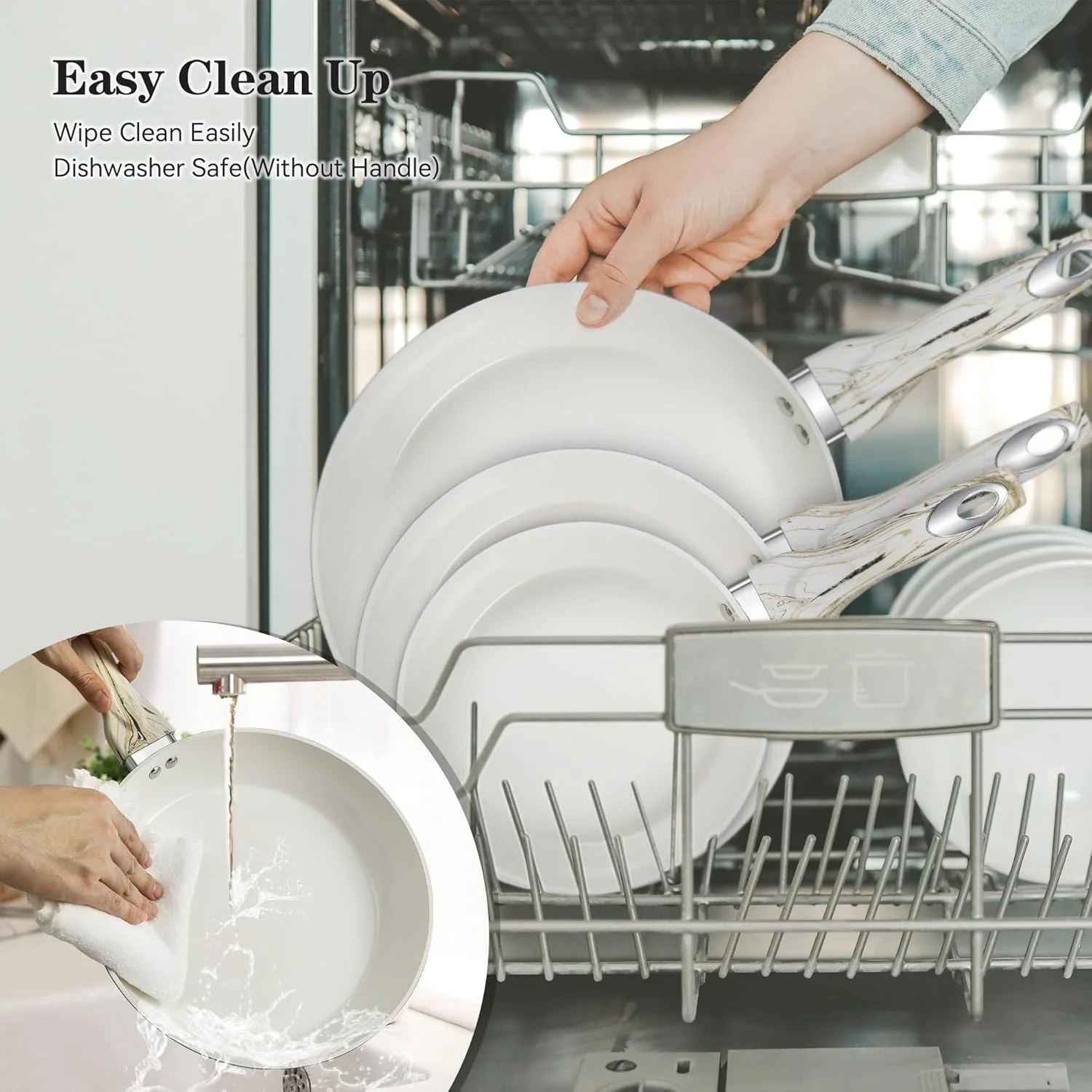 ست ماهیتابه نچسب Joware، ست ماهیتابه سرامیکی 8، 9.5 و 11 اینچی، تابه سرامیکی با دسته خنک، تابه های غیر سمی برای پخت و پز و قابل شستشو در ماشین ظرفشویی، آبی و سفید، بدون PFAS، PTFE و PFOA ست ماهیتابه نچسب Joware، ست ماهیتابه سرامیکی 8، 9.5 و 11 اینچی، تابه سرامیکی با دسته خنک، تابه های غیر سمی برای پخت و پز و قابل شستشو در ماشین ظرفشویی، آبی و سفید، بدون PFAS، PTFE و PFOA