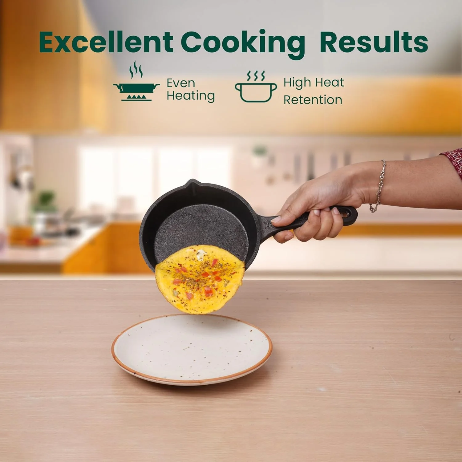 The Indus Valley Preseasoned Cast Iron Fry Pan/Skillet with Long Handle | Very Small 15.9cm/6.2inch, 0.42Ltr, 1.09kg | Induction Friendly | Nonstick Fry Pan,100% Pure & Toxin Free, No Chemical Coating The Indus Valley Preseasoned Cast Iron Fry Pan/Skillet with Long Handle | Very Small 15.9cm/6.2inch, 0.42Ltr, 1.09kg | Induction Friendly | Nonstick Fry Pan,100% Pure & Toxin Free, No Chemical Coating