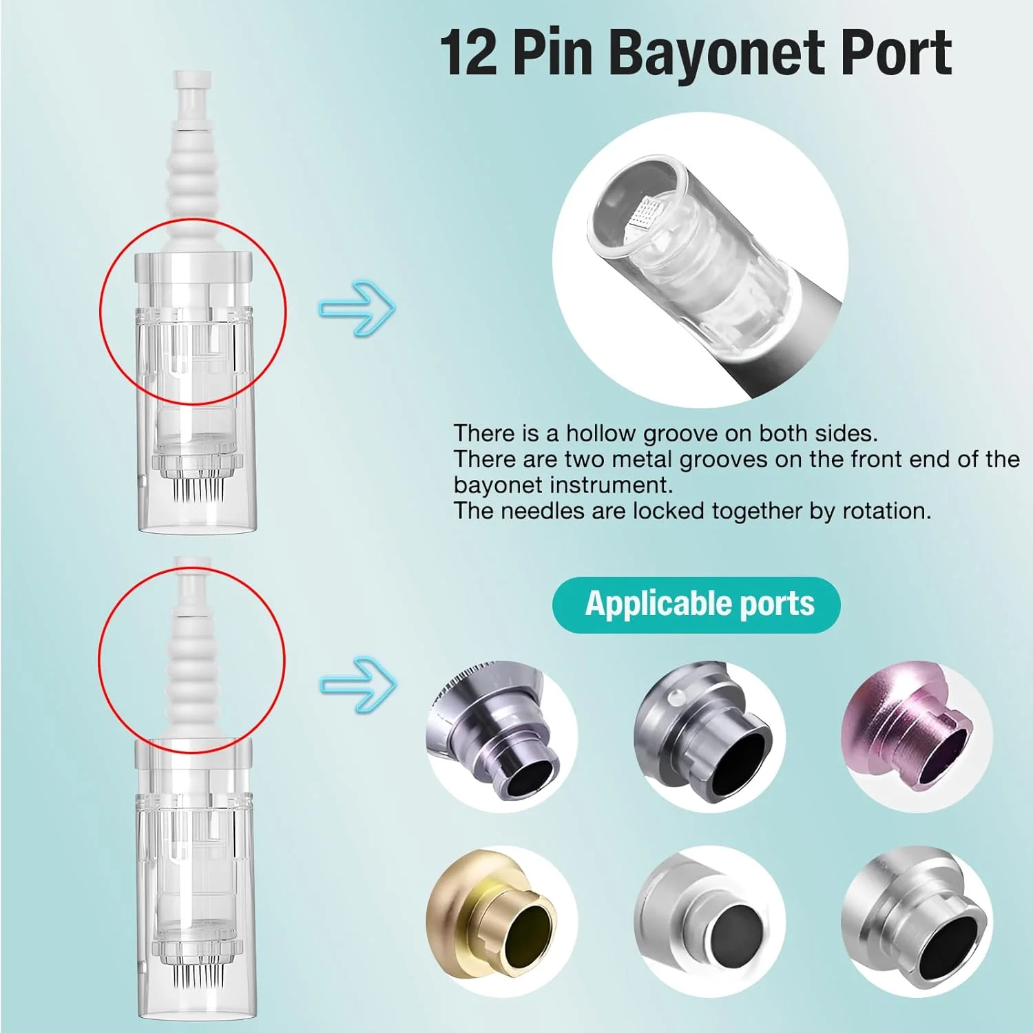 بسته 30 عددی سوزن های میکرونیدلینگ 12 پین، سوزن های جایگزین قلم میکرونیدلینگ، سری های جایگزین درماپن، دستگاه میکرونیدلینگ برای ترمیم پوست بسته 30 عددی سوزن های میکرونیدلینگ 12 پین، سوزن های جایگزین قلم میکرونیدلینگ، سری های جایگزین درماپن، دستگاه میکرونیدلینگ برای ترمیم پوست