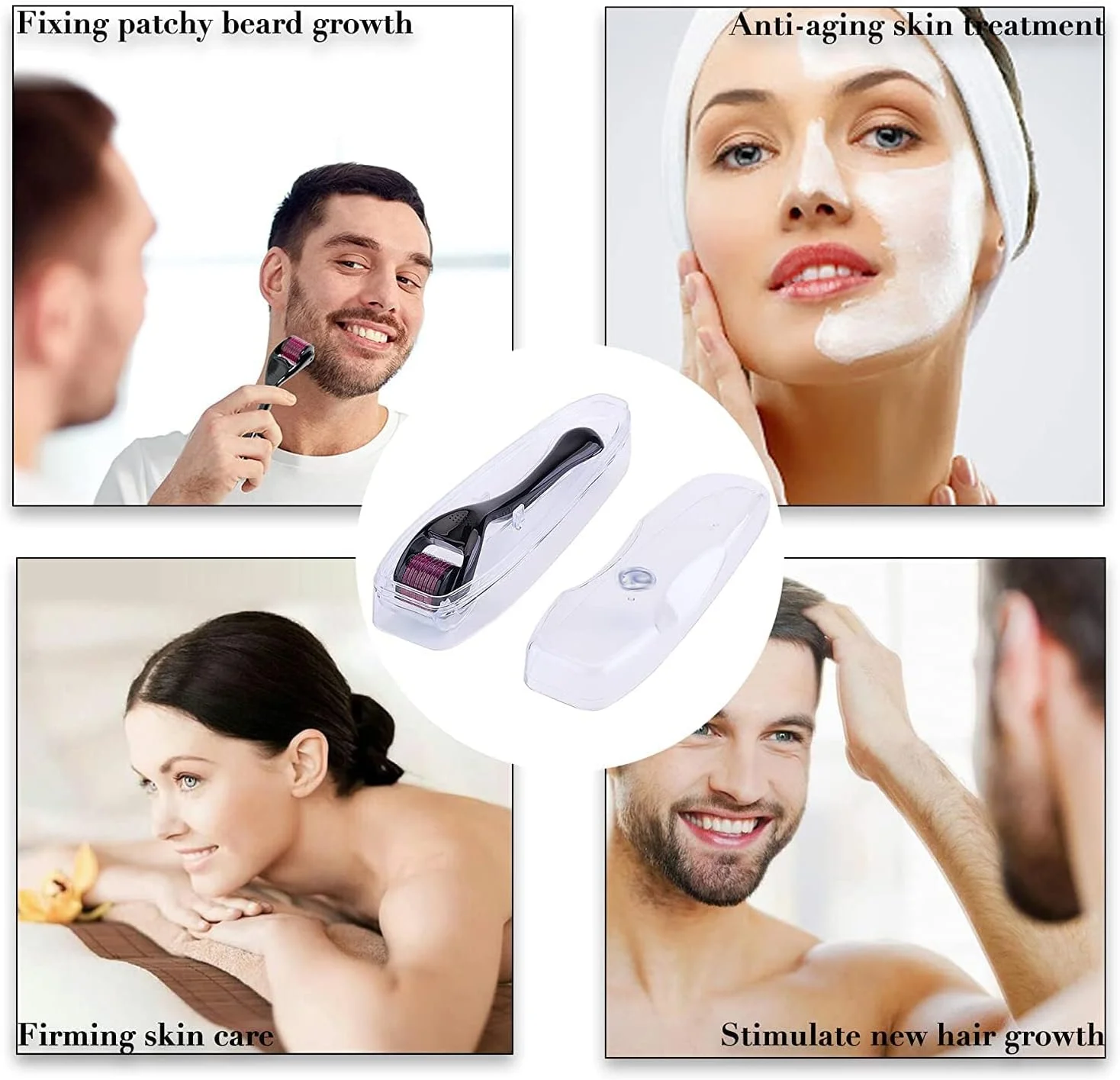 Peachy Pebbles Skincare Micro needling Derma Roller 1 mm Microneedle 540 Titanium for Beard Hair Growth Face Body Skin Care, Facial Beauty Tool Professional and Home Use with Storage Case Peachy Pebbles Skincare Micro needling Derma Roller 1 mm Microneedle 540 Titanium for Beard Hair Growth Face Body Skin Care, Facial Beauty Tool Professional and Home Use with Storage Case