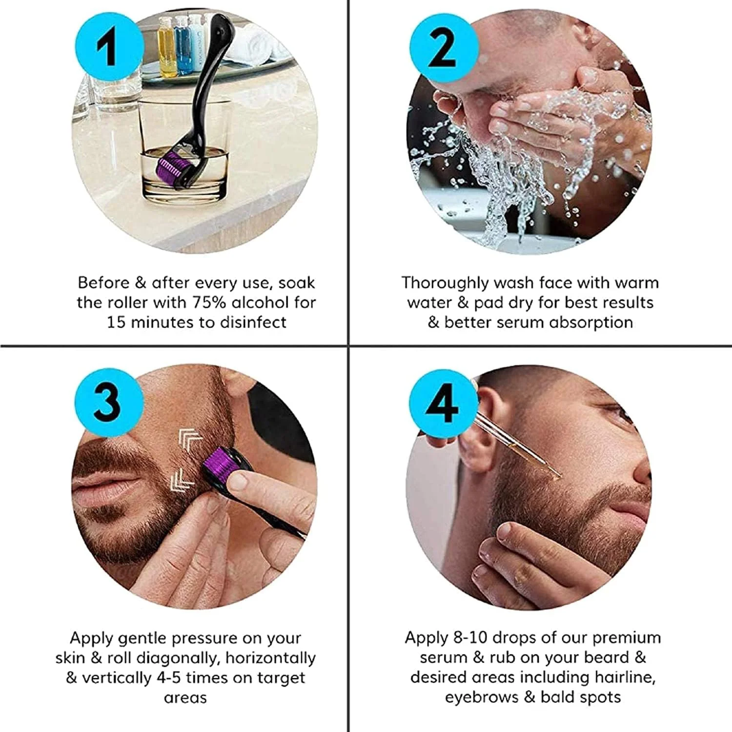 Peachy Pebbles Skincare Micro needling Derma Roller 1 mm Microneedle 540 Titanium for Beard Hair Growth Face Body Skin Care, Facial Beauty Tool Professional and Home Use with Storage Case Peachy Pebbles Skincare Micro needling Derma Roller 1 mm Microneedle 540 Titanium for Beard Hair Growth Face Body Skin Care, Facial Beauty Tool Professional and Home Use with Storage Case