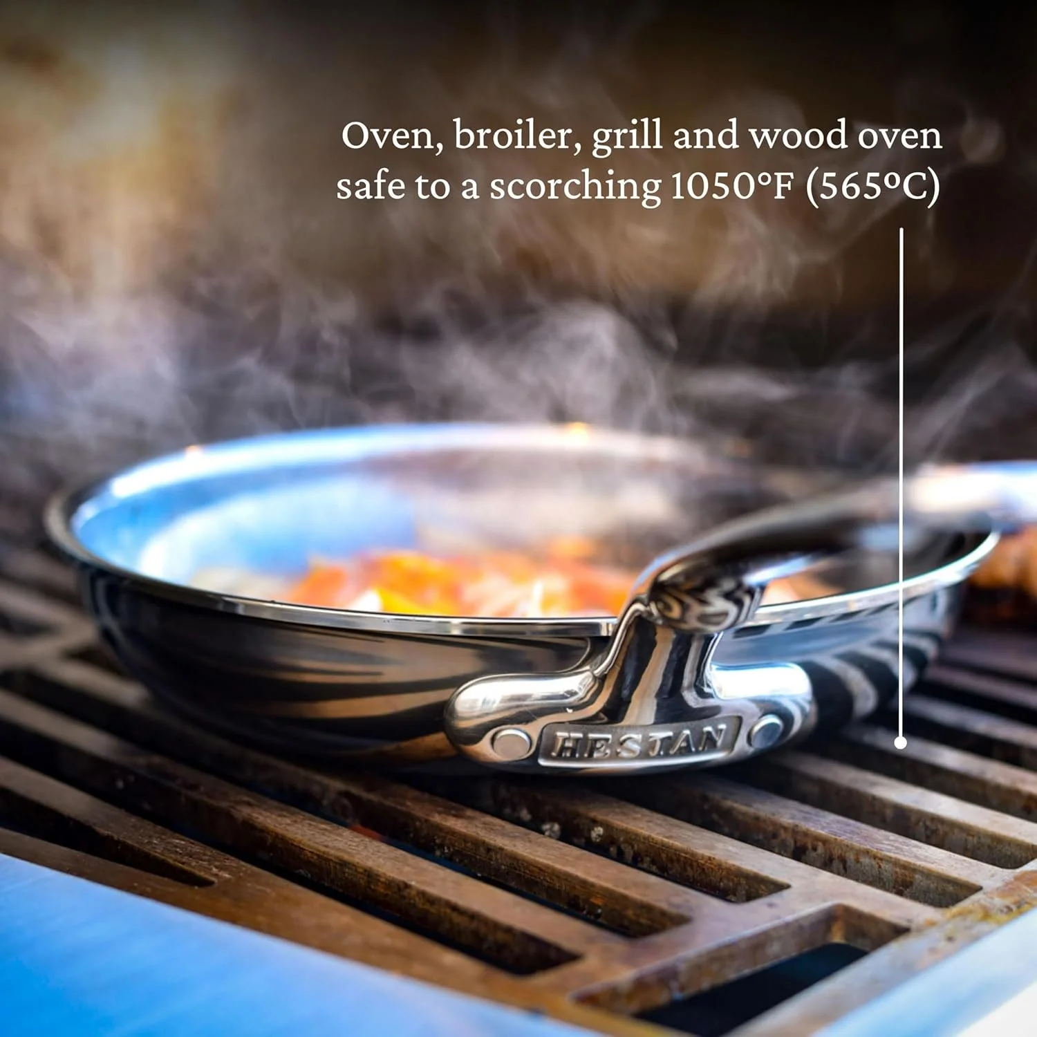 هستان - مجموعه نانوباند - تابه استیل ضد زنگ تیتانیومی 8.5 اینچی - پخت و پز تمیز بدون مواد سمی، PFAS و مواد شیمیایی، سازگار با اجاق گاز القایی