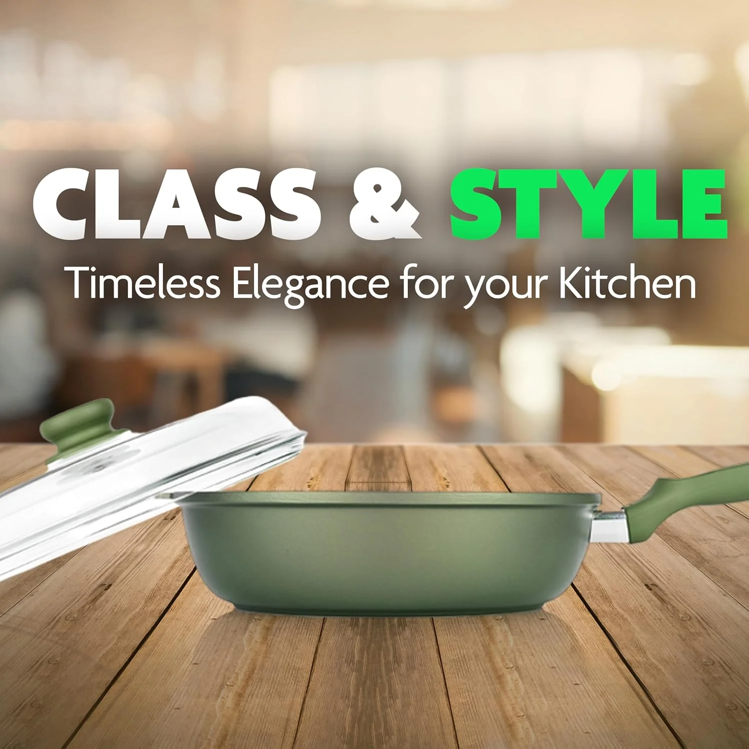 تابه القایی های-تک برایت استون با درب شیشه ای | تابه نچسب 24 سانتی متری با پوشش سه لایه گرین استون | تابه آلومینیومی ضخیم ایتالیایی | مقاوم در برابر خراش و بدون نیکل | سبز تابه القایی های-تک برایت استون با درب شیشه ای | تابه نچسب 24 سانتی متری با پوشش سه لایه گرین استون | تابه آلومینیومی ضخیم ایتالیایی | مقاوم در برابر خراش و بدون نیکل | سبز