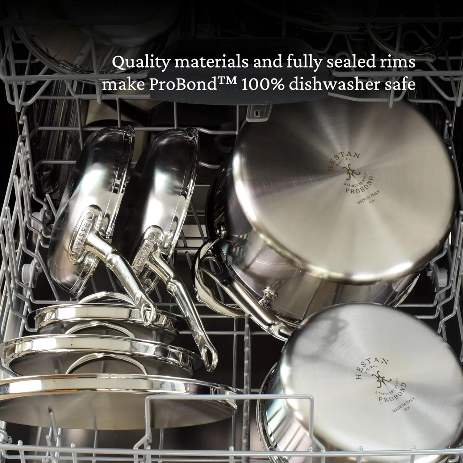 هستان - مجموعه ProBond - تابه نچسب استیل ضد زنگ TITUM 100% با اتصال سه گانه، سازگار با اجاق گاز القایی، ساخته شده بدون PFOA (8.5 اینچ) هستان - مجموعه ProBond - تابه نچسب استیل ضد زنگ TITUM 100% با اتصال سه گانه، سازگار با اجاق گاز القایی، ساخته شده بدون PFOA (8.5 اینچ)