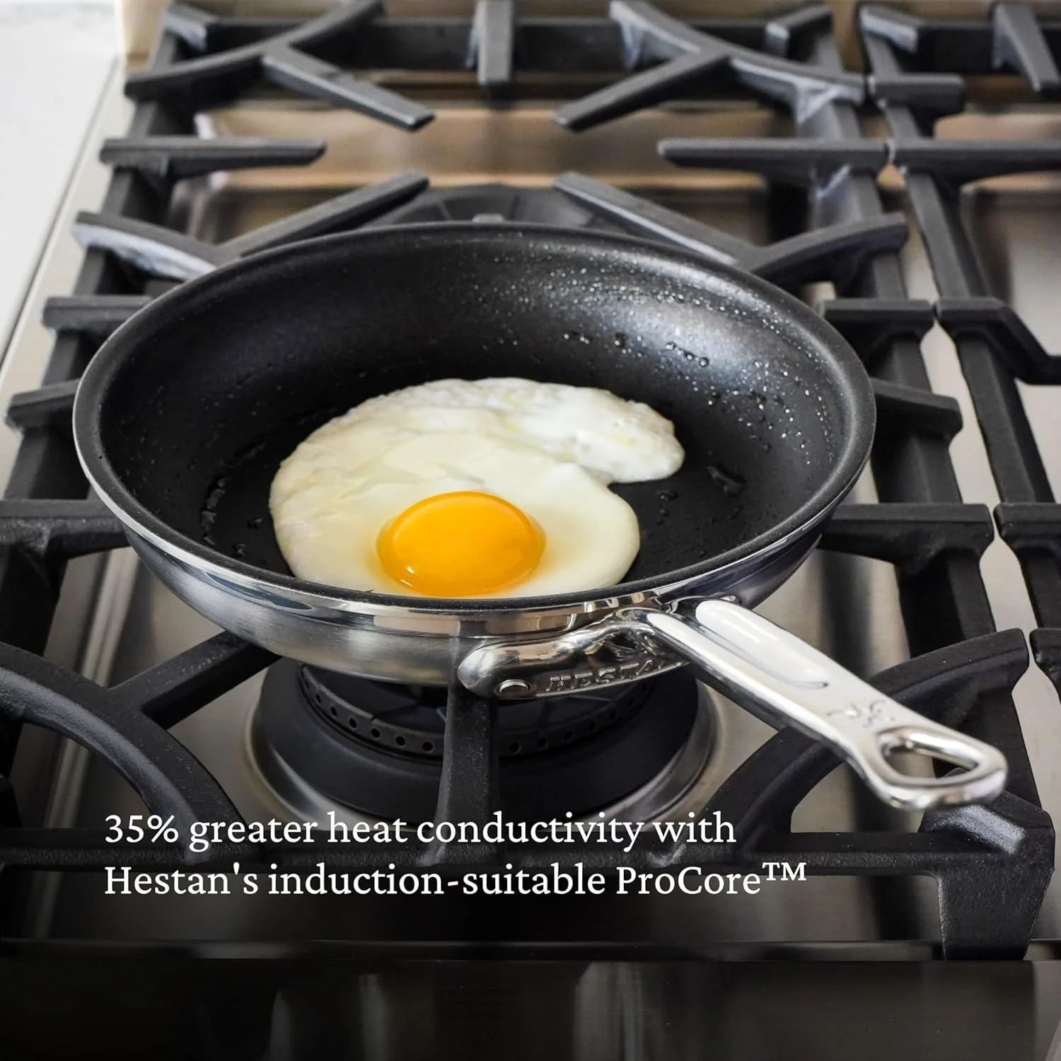 هستان - مجموعه ProBond - تابه نچسب استیل ضد زنگ TITUM 100% با اتصال سه گانه، سازگار با اجاق گاز القایی، ساخته شده بدون PFOA (8.5 اینچ) هستان - مجموعه ProBond - تابه نچسب استیل ضد زنگ TITUM 100% با اتصال سه گانه، سازگار با اجاق گاز القایی، ساخته شده بدون PFOA (8.5 اینچ)