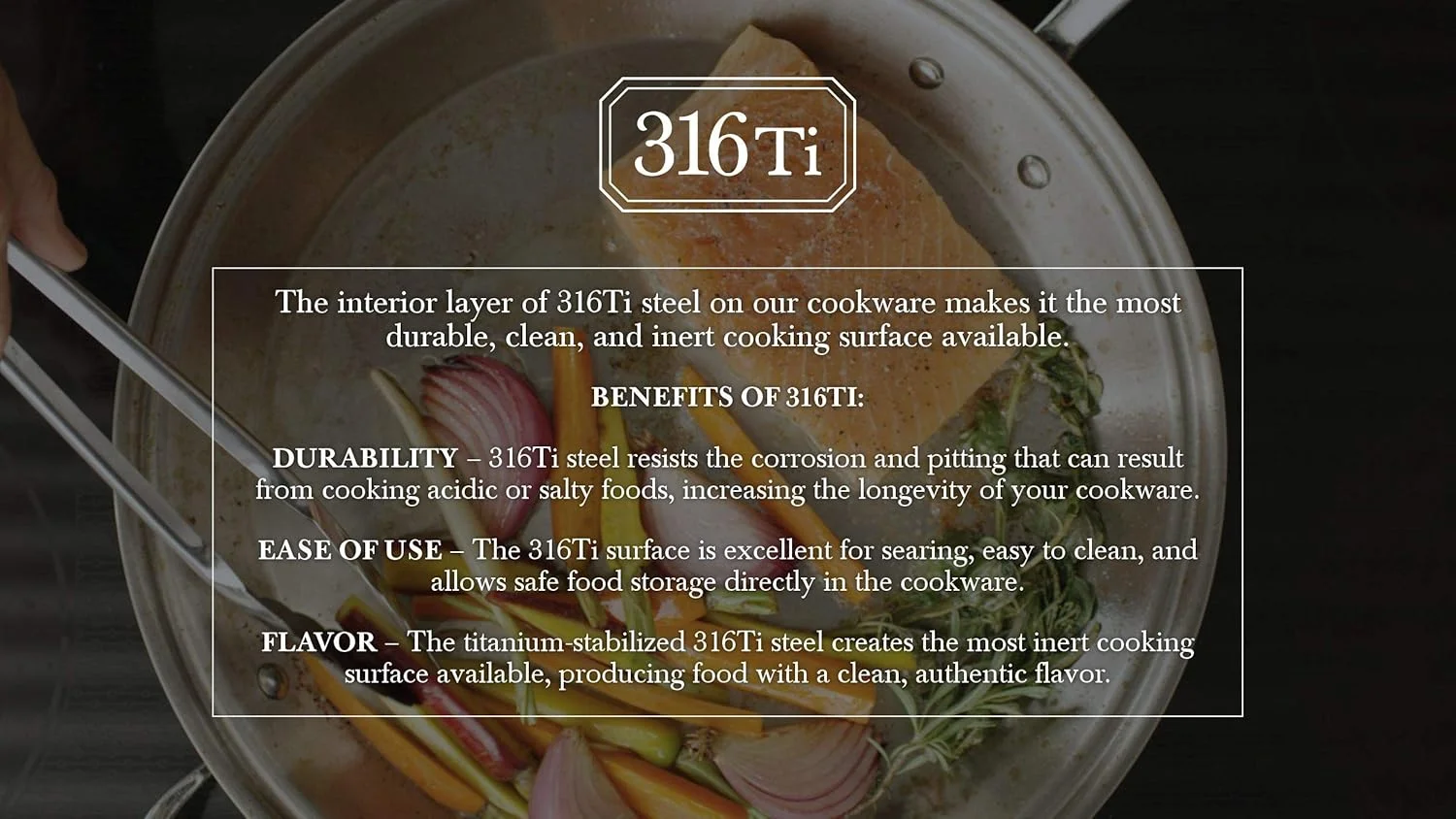 تابه استیل هریتیج سایز 12 اینچ | ساخت آمریکا | تابه 316Ti تقویت شده با تیتانیوم با دسته خنک شونده | تابه تمام روکش استیل ضد زنگ با ساختار 5 لایه | مناسب برای اجاق های القایی و غیر سمی تابه استیل هریتیج سایز 12 اینچ | ساخت آمریکا | تابه 316Ti تقویت شده با تیتانیوم با دسته خنک شونده | تابه تمام روکش استیل ضد زنگ با ساختار 5 لایه | مناسب برای اجاق های القایی و غیر سمی