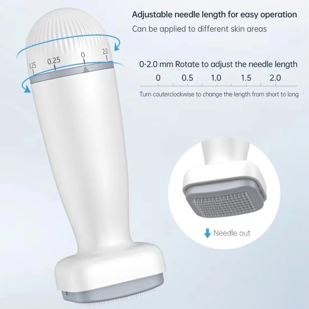 میکرونیدلینگ درما استمپ NIKITA.VIVI، دارای 120 سوزن قابل تنظیم 0-2 میلیمتری، قلم میکرونیدلینگ حرفهای استیل ضد زنگ برای زنان و مردان، مناسب برای رشد مو، مراقبت از پوست و رشد ریش میکرونیدلینگ درما استمپ NIKITA.VIVI، دارای 120 سوزن قابل تنظیم 0-2 میلیمتری، قلم میکرونیدلینگ حرفهای استیل ضد زنگ برای زنان و مردان، مناسب برای رشد مو، مراقبت از پوست و رشد ریش