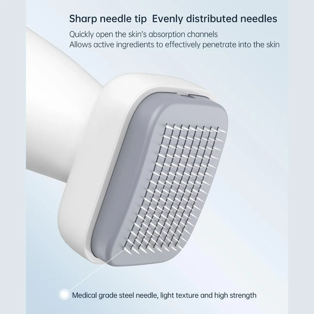 میکرونیدلینگ درما استمپ NIKITA.VIVI، دارای 120 سوزن قابل تنظیم 0-2 میلیمتری، قلم میکرونیدلینگ حرفهای استیل ضد زنگ برای زنان و مردان، مناسب برای رشد مو، مراقبت از پوست و رشد ریش میکرونیدلینگ درما استمپ NIKITA.VIVI، دارای 120 سوزن قابل تنظیم 0-2 میلیمتری، قلم میکرونیدلینگ حرفهای استیل ضد زنگ برای زنان و مردان، مناسب برای رشد مو، مراقبت از پوست و رشد ریش