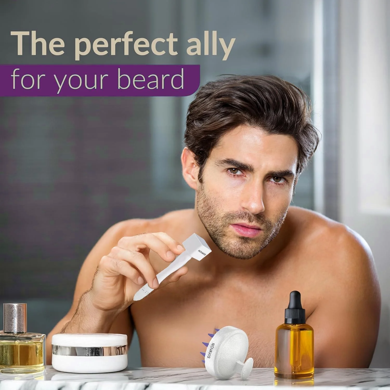 ابزار اصلی میکرونیدلینگ درما و ماساژور پوست سر - قلم زیبایی حرفه ای و قابل تنظیم برای زنان و مردان - کیت 2 در 1 جایگزین درمارولر (سفید) ابزار اصلی میکرونیدلینگ درما و ماساژور پوست سر - قلم زیبایی حرفه ای و قابل تنظیم برای زنان و مردان - کیت 2 در 1 جایگزین درمارولر (سفید)