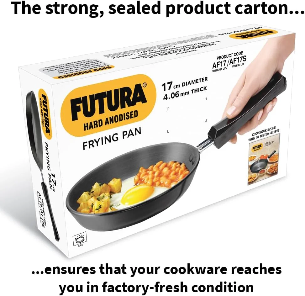 تابه سرخ کن هاوکینز فوتورا 18 سانتی متر، تابه سرخ کن آنودایز سخت، تابه سرخ کن کوچک، مشکی (AF18)