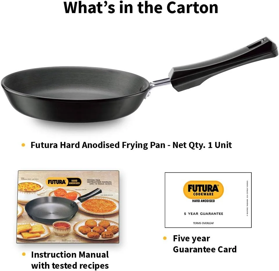 تابه سرخ کن هاوکینز فوتورا 18 سانتی متر، تابه سرخ کن آنودایز سخت، تابه سرخ کن کوچک، مشکی (AF18)