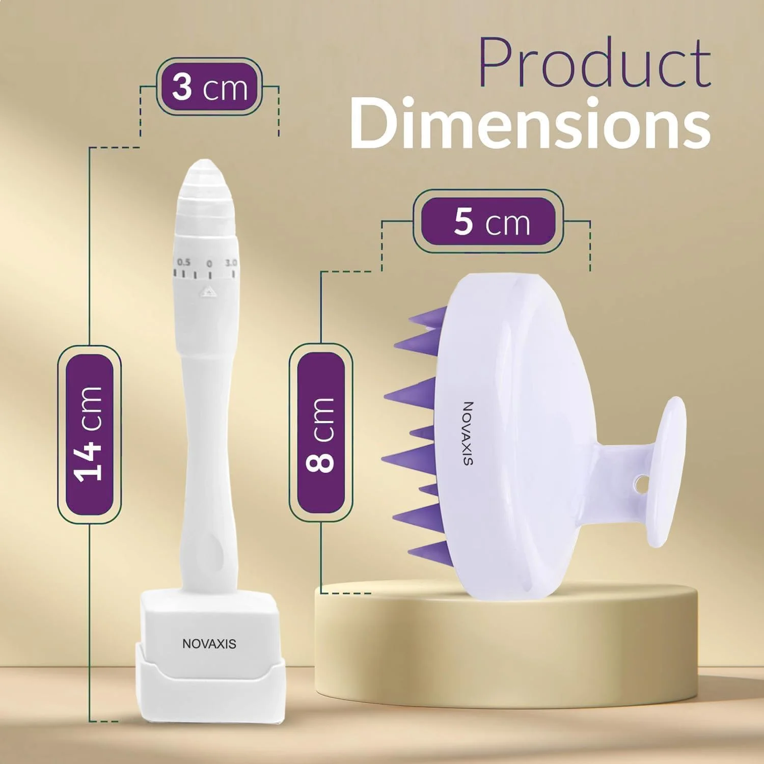 ابزار اصلی میکرونیدلینگ درما و ماساژور پوست سر - قلم زیبایی حرفه ای و قابل تنظیم برای زنان و مردان - کیت 2 در 1 جایگزین درمارولر (سفید) ابزار اصلی میکرونیدلینگ درما و ماساژور پوست سر - قلم زیبایی حرفه ای و قابل تنظیم برای زنان و مردان - کیت 2 در 1 جایگزین درمارولر (سفید)