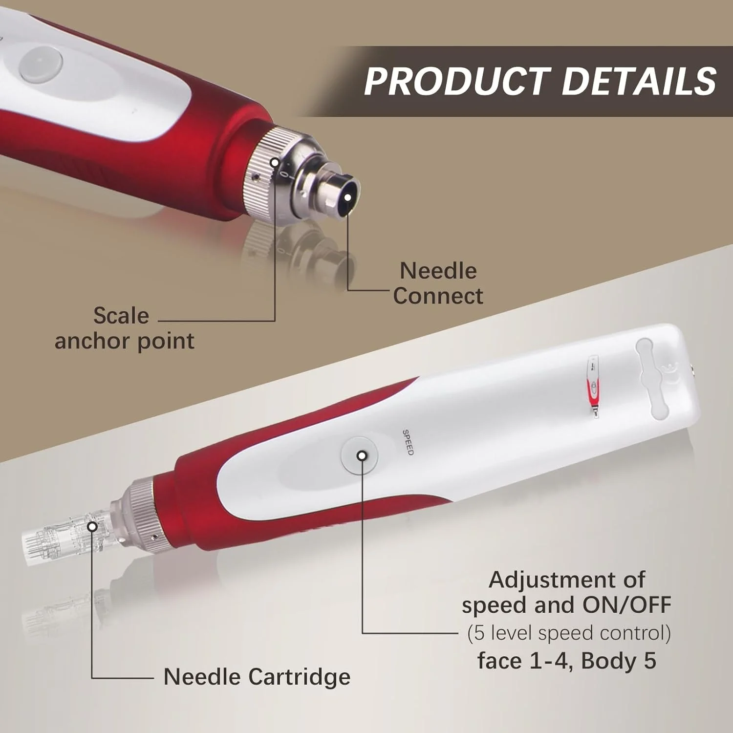 قلم میکرونیدلینگ حرفه ای سیم دار مورلیان، لایه بردار، کوچک کننده منافذ، مزوتراپی، سیستم درما تراپی خودکار قلم میکرونیدلینگ حرفه ای سیم دار مورلیان، لایه بردار، کوچک کننده منافذ، مزوتراپی، سیستم درما تراپی خودکار