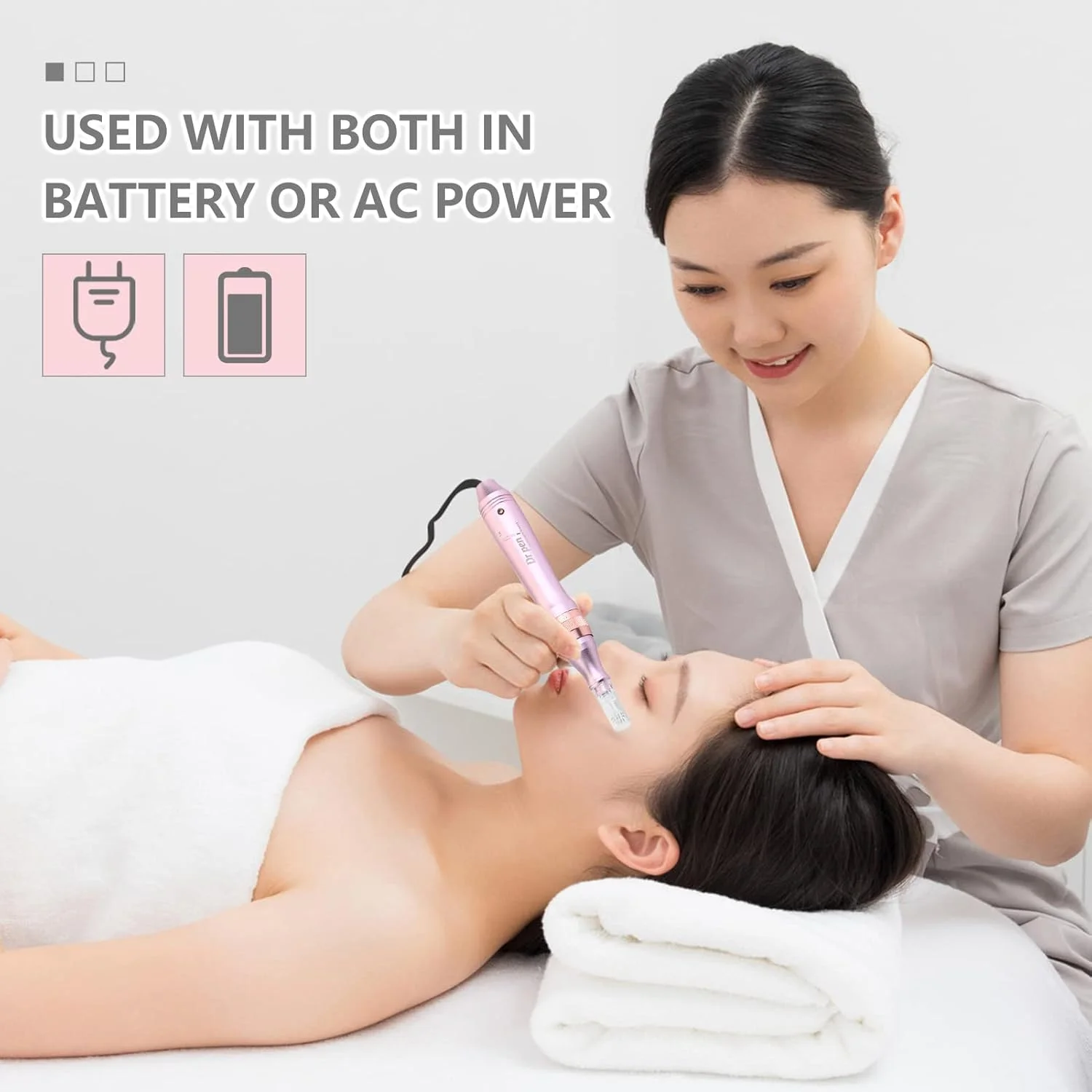 قلم درما برقی بی سیم Morelian M7 ابزار مراقبت از پوست قلم میکرونیدلینگ درما مزوتراپی خودکار با کارتریج