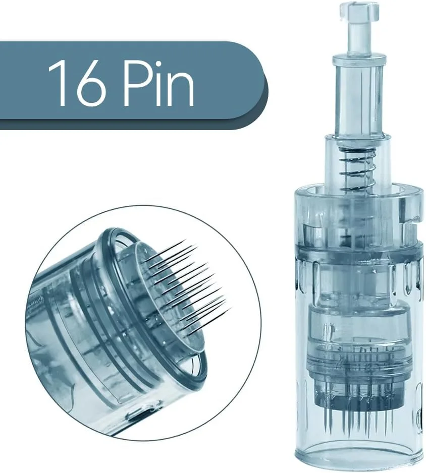 کارتریج های قلم میکرونیدلینگ برای Dr pen M8,M7S، استفاده آسان برای مصارف خانگی (16 پین، 10 عدد) کارتریج های قلم میکرونیدلینگ برای Dr pen M8,M7S، استفاده آسان برای مصارف خانگی (16 پین، 10 عدد)