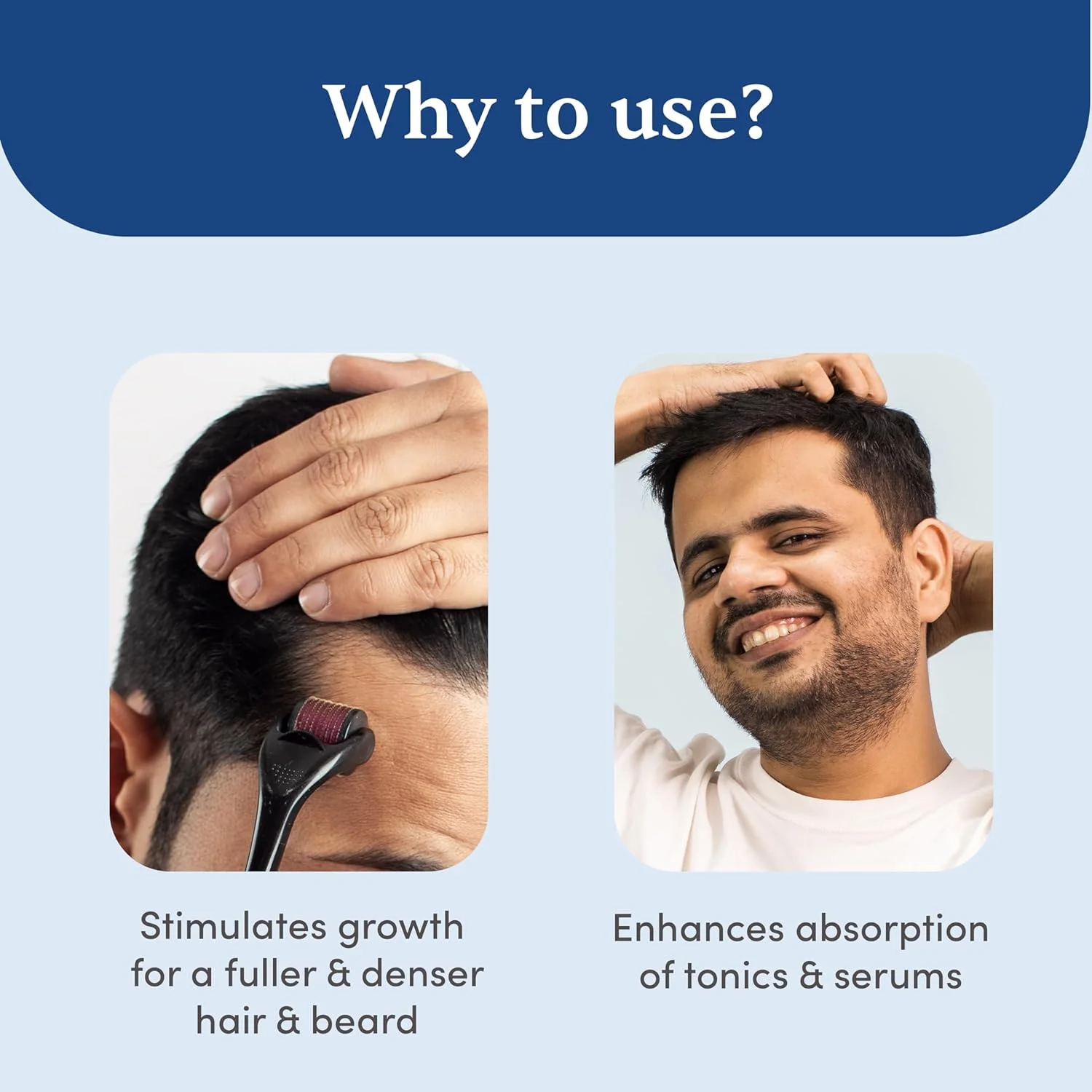 درمارولر مردانه با ضدعفونی کننده | 540 سوزن تیتانیومی آلیاژی 0.5 میلی متری | کاهش ریزش مو و تحریک فولیکول های مو | استفاده آسان | ایمن و موثر درمارولر مردانه با ضدعفونی کننده | 540 سوزن تیتانیومی آلیاژی 0.5 میلی متری | کاهش ریزش مو و تحریک فولیکول های مو | استفاده آسان | ایمن و موثر