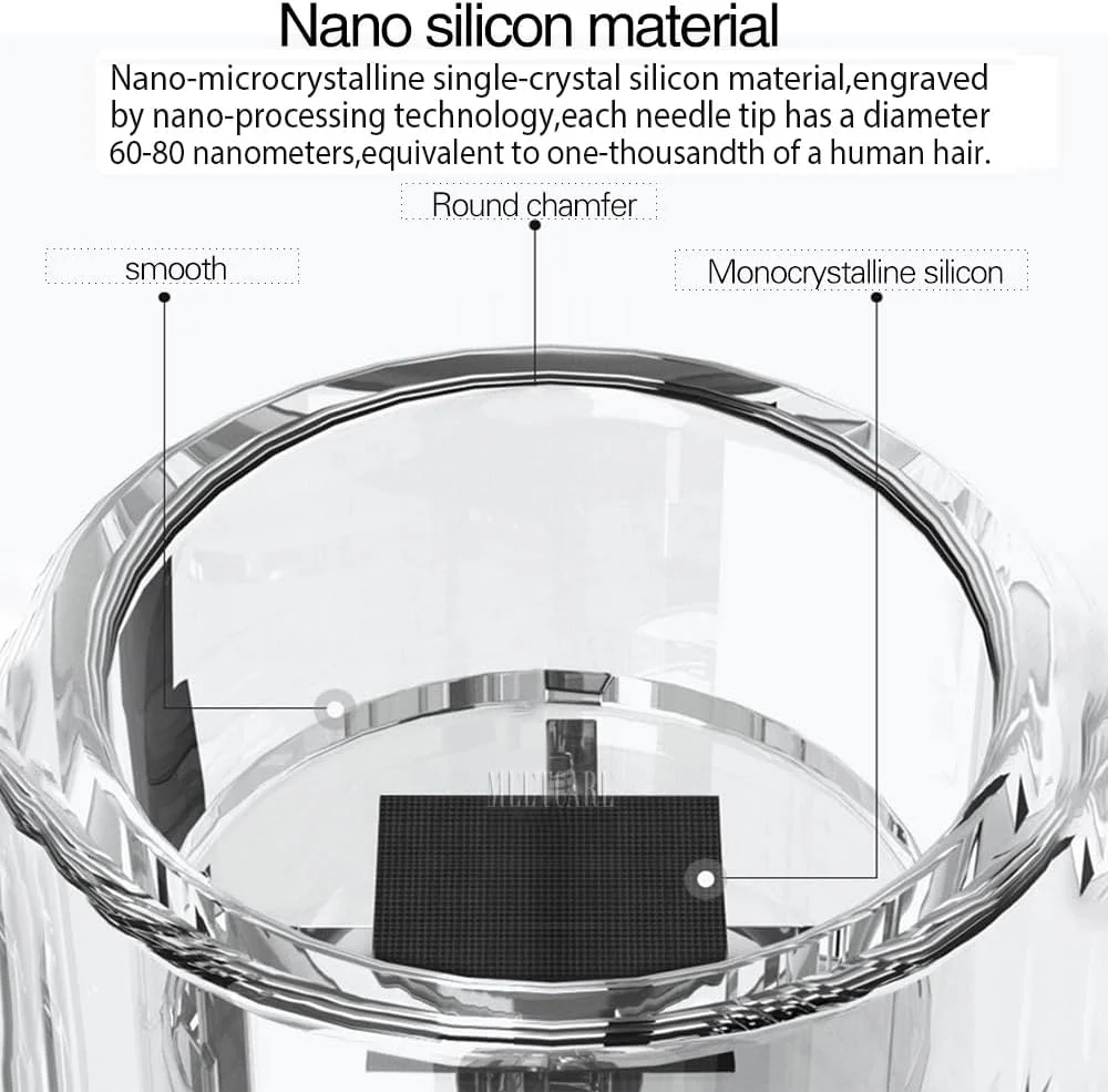 کارتریج های سیلیکونی سه بعدی MEETCARE برای قلم درما سرنیزه ای، سوزن های میکرو یکبار مصرف، جایگزین N2 M5 M7 قلم درما، 5 عدد