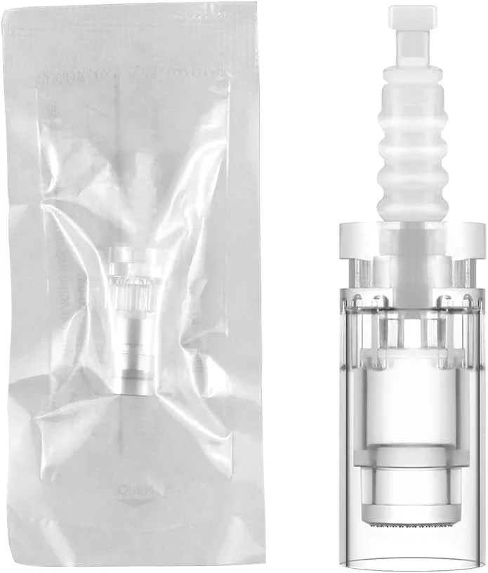 کارتریج های سیلیکونی سه بعدی MEETCARE برای قلم درما سرنیزه ای، سوزن های میکرو یکبار مصرف، جایگزین N2 M5 M7 قلم درما، 5 عدد