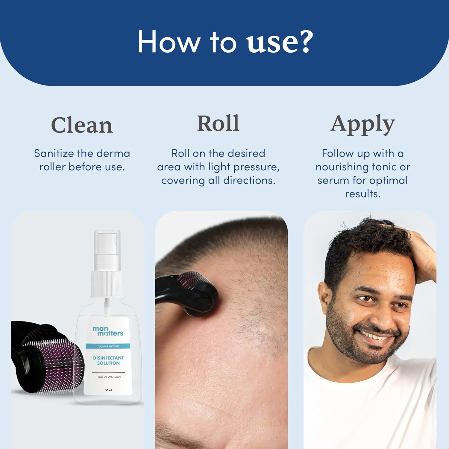 درمارولر مردانه با ضدعفونی کننده | 540 سوزن تیتانیومی آلیاژی 0.5 میلی متری | کاهش ریزش مو و تحریک فولیکول های مو | استفاده آسان | ایمن و موثر درمارولر مردانه با ضدعفونی کننده | 540 سوزن تیتانیومی آلیاژی 0.5 میلی متری | کاهش ریزش مو و تحریک فولیکول های مو | استفاده آسان | ایمن و موثر