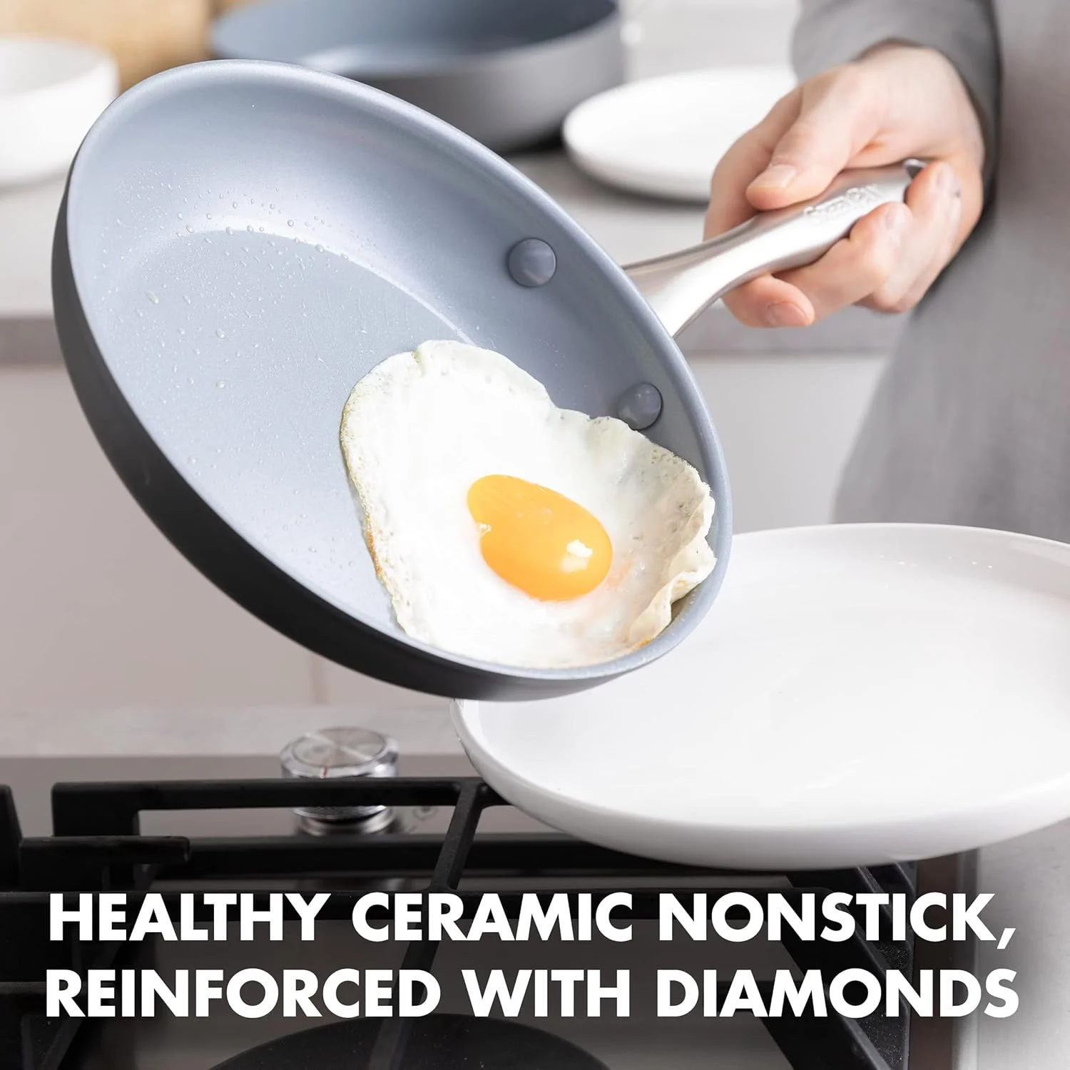 تابه سرخ کن بدون روغن 20 سانتی متری گرین پن مدل لیما تابه سرخ کن بدون روغن 20 سانتی متری گرین پن مدل لیما