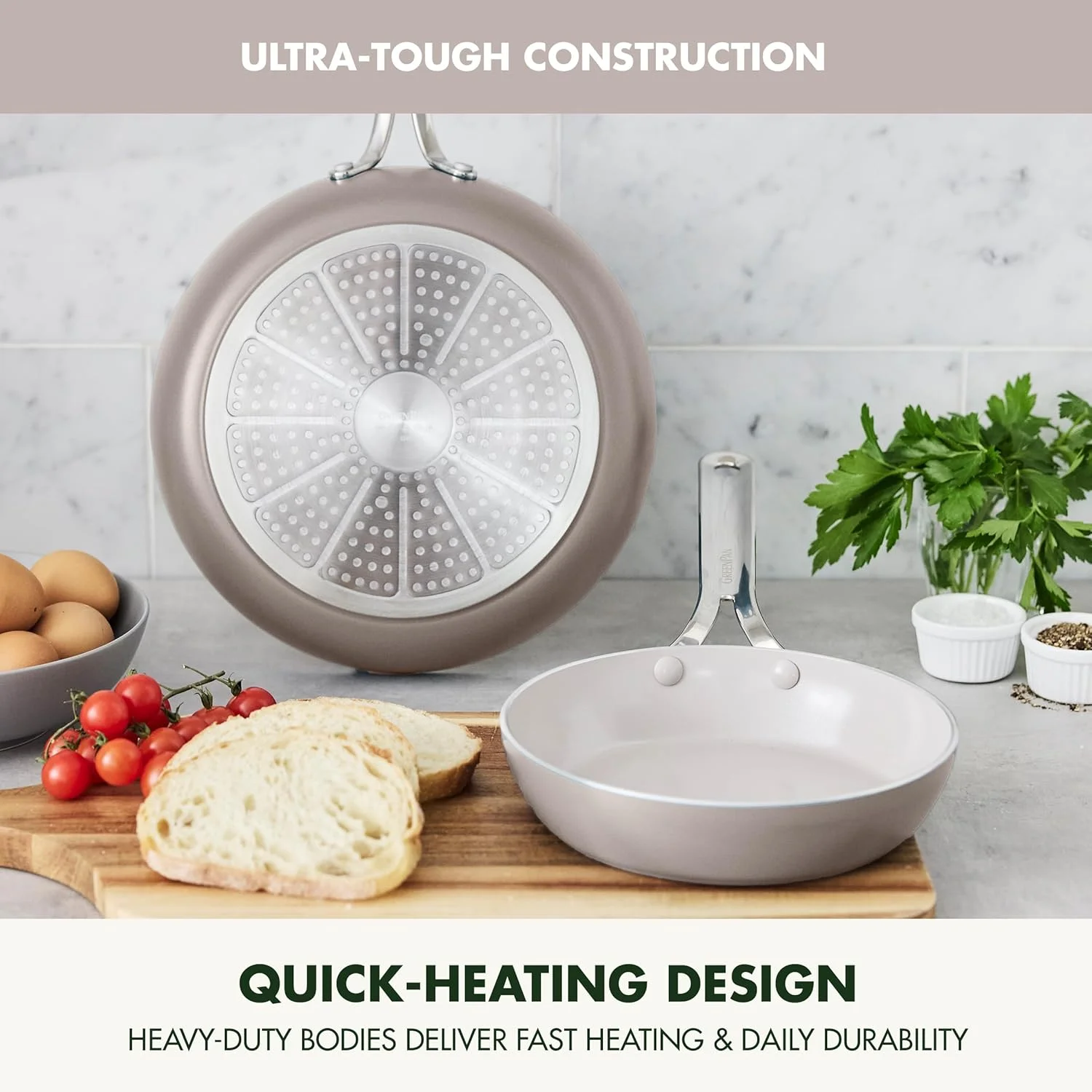 ست تابه نچسب سرامیکی گرین پن نوا، سایز 8 و 10 اینچ، سالم، بدون PFAS، مناسب برای اجاق های القایی، قابل شستشو در ماشین ظرفشویی و استفاده در فر، رنگ خاک رس ست تابه نچسب سرامیکی گرین پن نوا، سایز 8 و 10 اینچ، سالم، بدون PFAS، مناسب برای اجاق های القایی، قابل شستشو در ماشین ظرفشویی و استفاده در فر، رنگ خاک رس